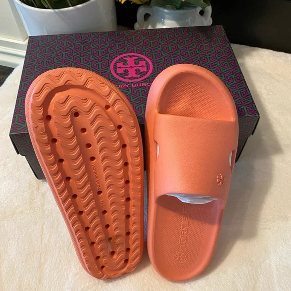 Tory Burch Shower Slide Sandals - Picture 5 of 7